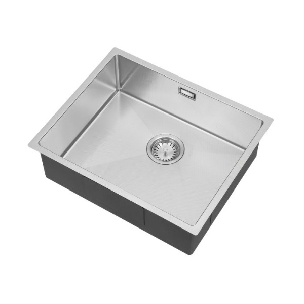 Hex Uno 500 Textured Kitchen Sink - Stainless Steel